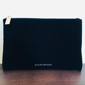 Gucci Guilty Black Velvet Beauty Bag Travel Pouch